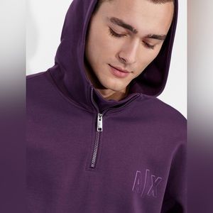 Armani Exchange Purple Hoodie
